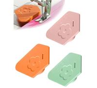 FUGLUS 3Pcs guides de couture magnétiques incluant guide d'ourlet polygonal avec échelle - Outils de conseil et accessoires de fixation multifonction pour machine à coudre, 3 couleurs
