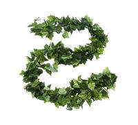 FUGLUS 5 Pièces Lierres Artificielles Guirlande Faux Lierre Feuillage Artificiel Plantes Grimpantes Artificielles Interieur Extérieur Vigne Faux Décoration pour Chambre Jardin Bureau Fête Mariage
