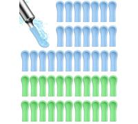 FUGLUS 60 pièces Embouts de cuillère auriculaire, cuillères Auriculaires en Silicone, Embouts de Remplacement pour aspirateur d'oreille,Ensemble d'accessoires pour Adolescents, Endoscope d'éliminati