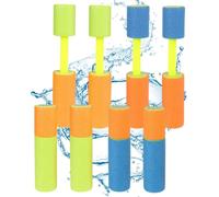 FUGLUS 8 pièces Pistolet a Eau, Pistolet à Eau en Mousse, Fusil à Eau Colorée, Faveurs de Fête pour Enfants, Jouets D'été, pour Piscine, Plage, Jardin Extérieur et Lutte Contre l'eau Fête