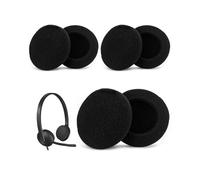 FUGLUS Coussinets d'oreille en mousse pour casque Logitech, protections pour casque - Coussinets en mousse, compatibles avec les modèles Logitech H390/H330/H340/H600/H609/H760 (3 paires, Φ5cm, noir)