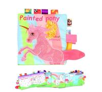 FUGLUS Jouets pour bébés de 0 à 6 mois : livres en tissu, livres interactifs pour bébés, livres à bruisser pour bébés, jouets pour bébés de 6 mois, cadeaux de naissance, cadeaux de Noël - A