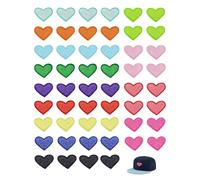 FUGLUS Lot de 52écussons thermocollants mignons pour vêtements, sacs à dos et chapeaux, adultes et enfants, réparations DIY, facile à repasser