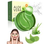 FUGLUS Patch Yeux Collagene et Acide Hyaluronique, 60 pièces patch anti cernes,patch aloe vera yeux a Éclaircir cernes sous les yeux, reutilisable patchs pour les yeux contre Poches Puffiness,Rides