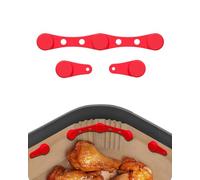 FUGLUS Set of 3 Magnetic Silicone Buckles for Air Fryer to Secure Baking Paper,boucles magnétiques en silicone,boucle magnétique de friteuse à air,air fryer magnets,aimants pour friteuse à air