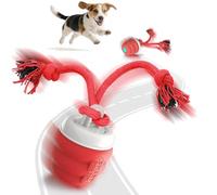 FUGODIWI Balle Interactive Chien - Jouet Interactif Balle Chien Rechargeable USB, Balle pour Chien avec Corde à Mâcher, Balle Chien Qui Bouge Toute Seule pour Chiens de Petite, Moyens