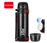 FUGUANG Carafe isotherme 304 en acier inoxydable, isolation sous vide, pichet de voyage pour l’extérieur, 2,2 L - Noir
