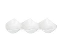 FUHAI-666 Assiette à goûter Le plat à sushis avec sauce soja est idéal for présenter des amuse-gueules et condiments lors de réceptions