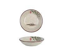 FUHAI-666 Assiette à goûter Plat d'accompagnement rond rétro en céramique, bol d'assaisonnement, plat de sauce soja