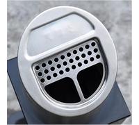 FUHAI-666 Cendrier sur Pied Colonne de Collecte Verticale extérieure Fixe, Pilier de Cendres en Acier Inoxydable émaillé cuit for Zone Fumeur Intérieur/Extérieur Cendrier