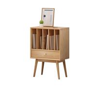 FUHAI-666 Étagère de Rangement pour disques CD Vitrine en Bois for disques vinyles avec tiroir, Buffet de Rangement Multifonctionnel for la Maison