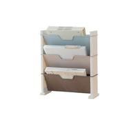 FUHAI-666 Porte-fichiers Organiseur de Bureau à 3 Niveaux, bac courrier, Porte-revues et classeurs for Le, la Maison l'école(Multi-Colored)