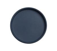 FUHAI-666 Soucoupe pour Plantes Bac à égouttement Rond et Simple en Palette, Soucoupe for Pot de Fleurs en céramique for intérieur et extérieur Pot de Fleurs(Navy Blue,Moyen)