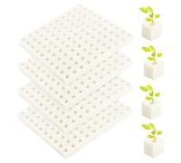 Fuhesgu 400PCS Éponge Hydroponique Plantation Outil de Jardinage Éponges Culture Hydroponique Éponges de Semis Carrées pour la Culture Hydroponiques Cubes Éponge pour la Culture de Jeunes Plants