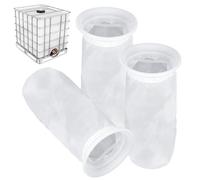 Fuhesgu Lot de 3 Filtre IBC en Nylon, Filtres IBC Lavable Filtre À Couvercle IBC Filtres à Eau de Pluie Accessoires pour Réservoir IBC Filtration de Couvercle en Nylon pour Réservoirs d'eau de Pluie