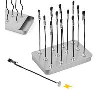 Fuhesgu Outil de Peinture de Modèle avec Support, 12PCS Pinces Crocodiles pour Modelisme Crocodiles et Base magnétique Pince Crocodile Flexible Troisieme Main Soudure pour Modélisme Circuits imprimés