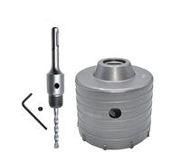 Fuhjythy 1 Set SDS plus 80mm Béton Scie Cloche Électrique Foret Creux Mur Foret Creux 110mm Ciment Pierre Mur Climatiseur