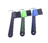Fuhjythy 3 Pièces Brosse à de Cheval Robuste avec Poignée Souple Cure-Pied Portable