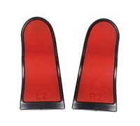 Fuhjythy Boutons De Déclencheurs Élargis L2 R2 Courbé Plastique En Caoutchouc Pour Extendeur De Déclenchement Régulateur De (Noir + Rouge)