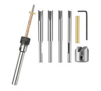 Fuhjythy Kit de fabrication de stylos avec tige et porte-stylo - Mandrin de tournage du bois pour la fabrication de stylos - Accessoires de tour à bois A