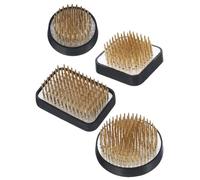 Fuhjythy Kit Japonais Ikebana Kenzan de 4 Pièces pour Composition Florale, Rond de 6,1 cm, Carré de 4,1 cm, Rectangulaire de 5,3 cm X 3,6 cm et Rond de 2,5 cm