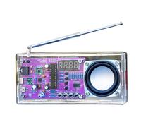 Fuhjythy Kit Radio FM DIY Tube Numérique Électronique Affichage Radio Puce Ordinateur Pièces D'Assemblage d'apprentissage 87,5 MHz-108 MHz