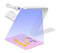 Fuhjythy Lumière UV pour Durcissement de Résine, Lumière UV Pliable avec 18 Perles de Lampe, Grande Lampe pour Moules, Fabrication de, Artisanat DIY.