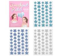 Fuhjythy Patches Anti-Imperfections pour le, 120pcs, Hydrocolloïdes, Stickers Colorés Argent + Bleu + Bleu-Vert