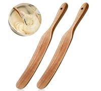 Fuhjythy Spatule en Bois pour Pain au Levain avec Cuillères en Bois pour la Cuisine avec Trou de Suspension pour la Cuisine