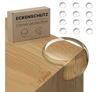FUHOMI 12PCS Coin de Table Protection Bebe Protection Protege Meuble Bébé Angle de Table avec Une Super Colle Améliorée, pour Securite Enfant Domestique (12PCS)