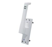 Fuhr Poussoir de porte de chariot 970 DIN DIN droite argent élox.LM.23mm tige 10mm Quantité:1