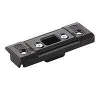 FUHR VRRV56798S Serrure de sol réglable Eifel T décalage de seuil de sol 13 zinc moulé sous pression noir, argent