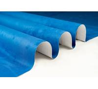 Fuhrwerkdesign Film adhésif en microfibre - Aspect daim - Autocollant - Tissu pour voiture - Extensible - Velours - Cuir synthétique (bleu roi, 150 cm x 150 cm)