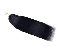 FUIBEJAE #1B Extensions de cheveux humains à tresses au crochet droit en plume Sans nœud Pré-séparées Cheveux vierges pour tressage Tresses invisibles Paquets de cheveux pour femmes 100G,12inch