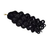 FUIBEJAE #1B Extensions de cheveux humains en tresses au crochet bou s italiennes, sans nœuds, déjà séparées, cheveux vierges pour tressage, tresses invisibles, paquets de pour femmes 100G,12inch