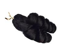 FUIBEJAE #1B Vague Lâche Bou Plume Tresse Crochet Extensions de Cheveux Humains Sans Nœud Pré-séparées Cheveux de Virgin Tressage Crochet Tresses Invisibles Paquets pour Femmes 100G,12inch