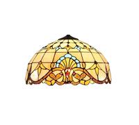 FUIBEJAE Abat-Jour De Remplacement en Vitrail Baroque De 12 Pouces, Uniquement pour Lampes De Table, Suspensions, Lampadaires Et Lustres, Seulement L'abat-Jour, Accessoires Non Inclus
