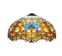 FUIBEJAE Abat-Jour Tiffany, 16 Pouces Style Baroque vitrail Abat-Jour Remplacement pour Lampes de Table Floor Lampe Plafond luminaire Suspendu