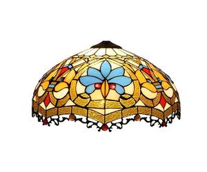 FUIBEJAE Abat-Jour Tiffany, 16 Pouces Style Baroque vitrail Abat-Jour Remplacement pour Lampes de Table Floor Lampe Plafond luminaire Suspendu