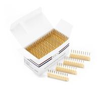 FUIBEJAE Boucle en C pour machine à extensions de cheveux 6D de première génération, outil de kit d'extensions de cheveux humains 6D sans trace, dix touffes en ligne, jaune, 40 pièces