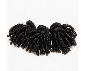FUIBEJAE Cheveux brésiliens 3 paquets Afro Kinky Bouclés Cheveux humains à double sélection Paquets de cheveux humains brésiliens courts bouclés Tissage Non traité brésiliens entière,16inch/3bundles