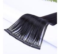 FUIBEJAE Extension de cheveux 6D de première génération Les extensions de cheveux humains 6D sans couture peuvent être ébouillantées, teintes pour les femmes/fille, 5 rangées,26inch (65cm)