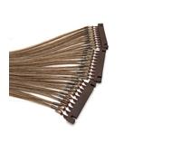 FUIBEJAE Extension de cheveux humains 6D de première génération Machine 6D Connexion rapide sans rainure de piste à la tête Cheveux Véritable extension de humains pour femmes 10 rangées,26inch