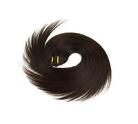 FUIBEJAE Extensions de cheveux à clip pour les femmes, noir droit sans couture clip dans les extensions cheveux humains, 7 pcs ensemble 16 clips, postiches invisibles pour nous tous les,22inch (55cm)