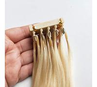 FUIBEJAE Extensions de cheveux humains 6D 2ème génération Extensions de cheveux 6D Extensions de cheveux invisibles vierges Remy pour femmes, peuvent être réutilisés 10Rows,D'or,28”(70 cm)