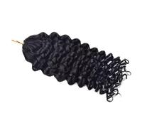 FUIBEJAE Extensions de cheveux humains pour tresses au crochet pré-torsadées, ondulées, bou s, sans nœuds, pré-séparées, pour tressage de cheveux vierges, pour femmes noires,Deep curly,12inch