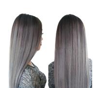 FUIBEJAE Ligne de sirène cheveux imbriqués cheveux faisceau extensions Remy Loop Micro anneaux soyeux droit Micro perle Extensions de cheveux humains adaptés pour le cosplay de fête,24”(60 cm)