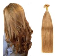FUIBEJAE U-tip Extensions de cheveux humains #12 Kératine brune Pointe d'ongle Extension de cheveux No Trace Soyeux Droite Brésilien Remy Cheveux Pour Les Femmes, 50G100 Mèches,20inch