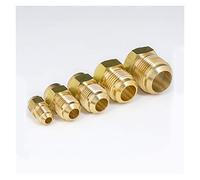 FUICZXBXQU Pipe Fittings 45 Degree SAE 1/4" 3/8" 1/2" 3/4" Bell Mouth Screwed to The End of The Feed Pipe Joint Brass Pipe Fitting Water Gas Air Fuel FUICZXBXQU