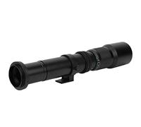 fuik Lentille de Mise au Point Manuelle, téléobjectif F8-F32 Ouverture Métal T2 Mount Interface pour Canon EFS Mount SLR(Le Noir)